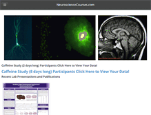 Tablet Screenshot of neurosciencecourses.com